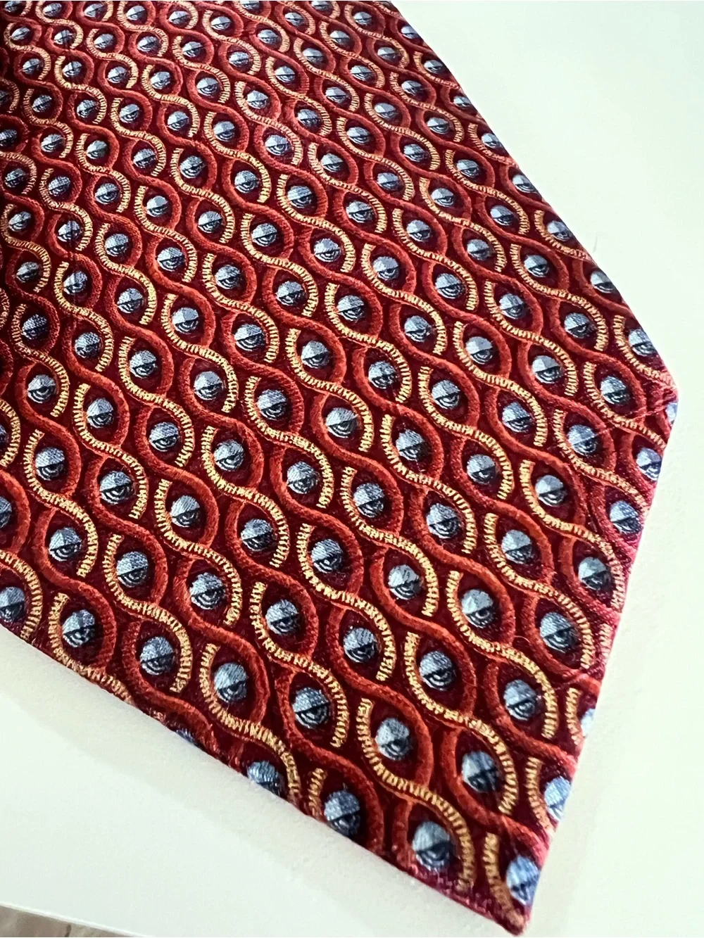 Premium Ermenegildo Zegna Men’s 100% Silk Necktie, Made In Italy, power Color.